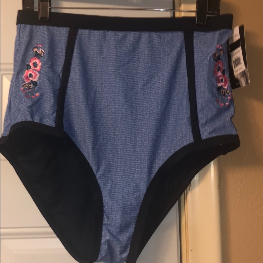 Plus size 2 piece swimsuit shaper panels, push up - Picture 4 of 8